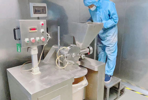 Producción a granel de polvo